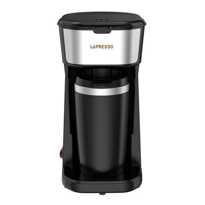 LePresso Instant Coffee Brewer With Travel Mug 400ML - Black Color