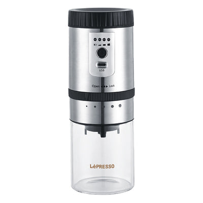LePresso Cramic Burr Automatic Grinder - Silver Color