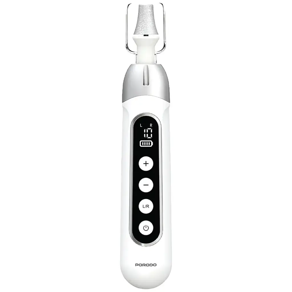 Porodo 8-In-1 Rechargeable Electric Nail Drill with Manicure and Pedicure - White
