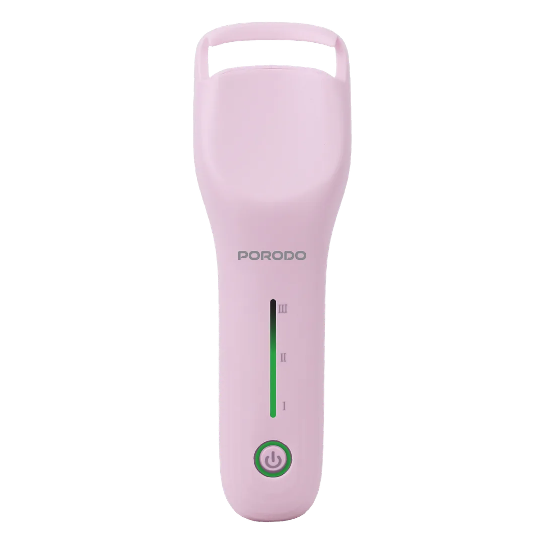 Porodo Lifestyle Fleuris LED Electric Heated Eyelash Curler - Pink
