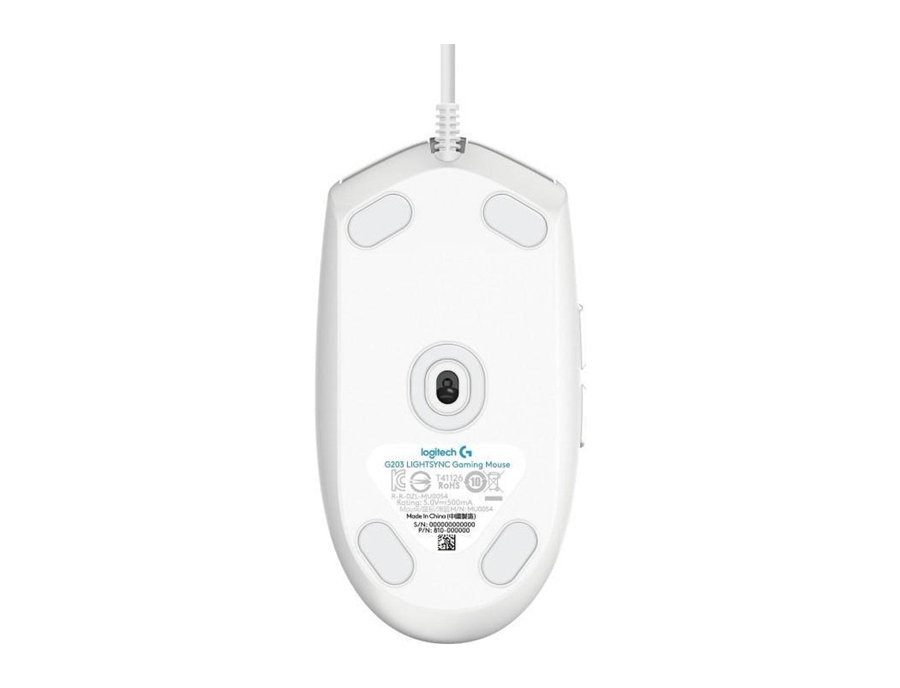 Logitech G203 LIGHTSYNC Gaming Mouse - White