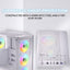 Twisted Minds Phantom II Series ATX Mid Tower Gaming Case - White (4 ARGB Fans Included)