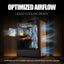 Twisted Minds WoodX Series ATX Mid Tower Gaming Case - Black (4 ARGB Fans Included)