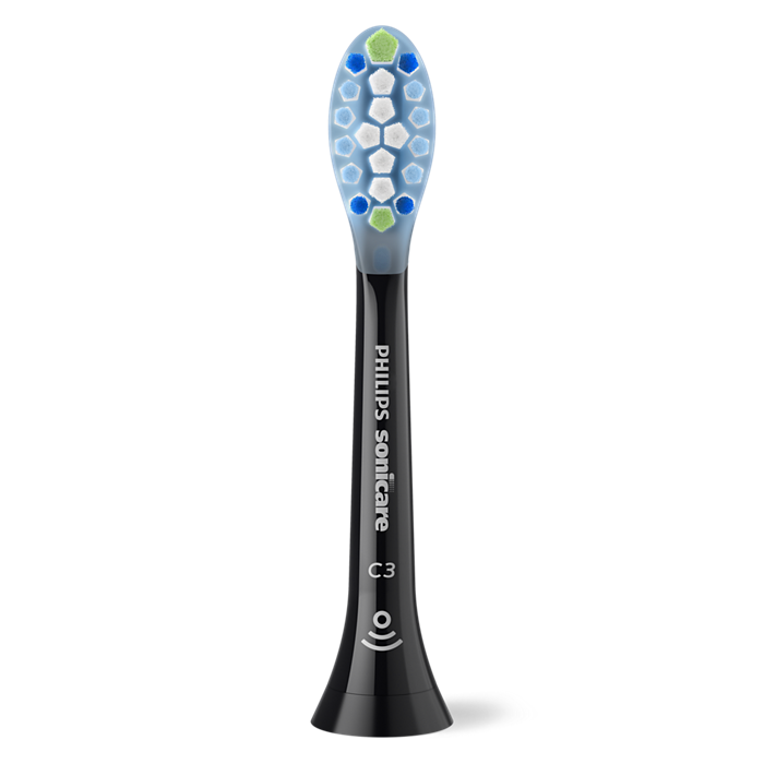 Philips Sonicare C3 Premium Plaque Brush Heads - Black