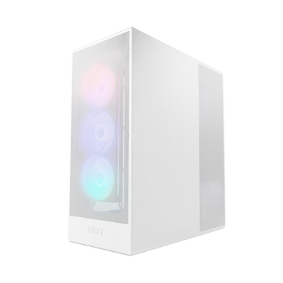 NZXT H7 Flow (2024) RGB Mid Tower ATX Case - White