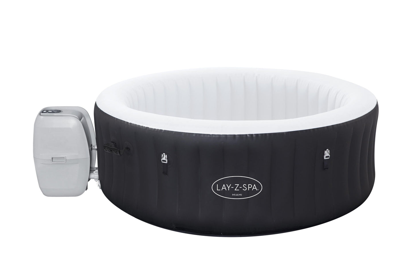 Bestway 1.80m x 66cm miami airjet (contents:one durable liner, one heater(220-240v), one filter, chemconnect, one inflatable cover, airjet system)