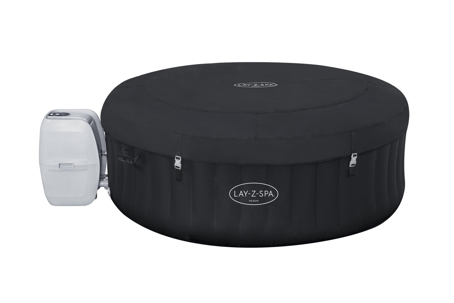 Bestway 1.80m x 66cm miami airjet (contents:one durable liner, one heater(220-240v), one filter, chemconnect, one inflatable cover, airjet system)