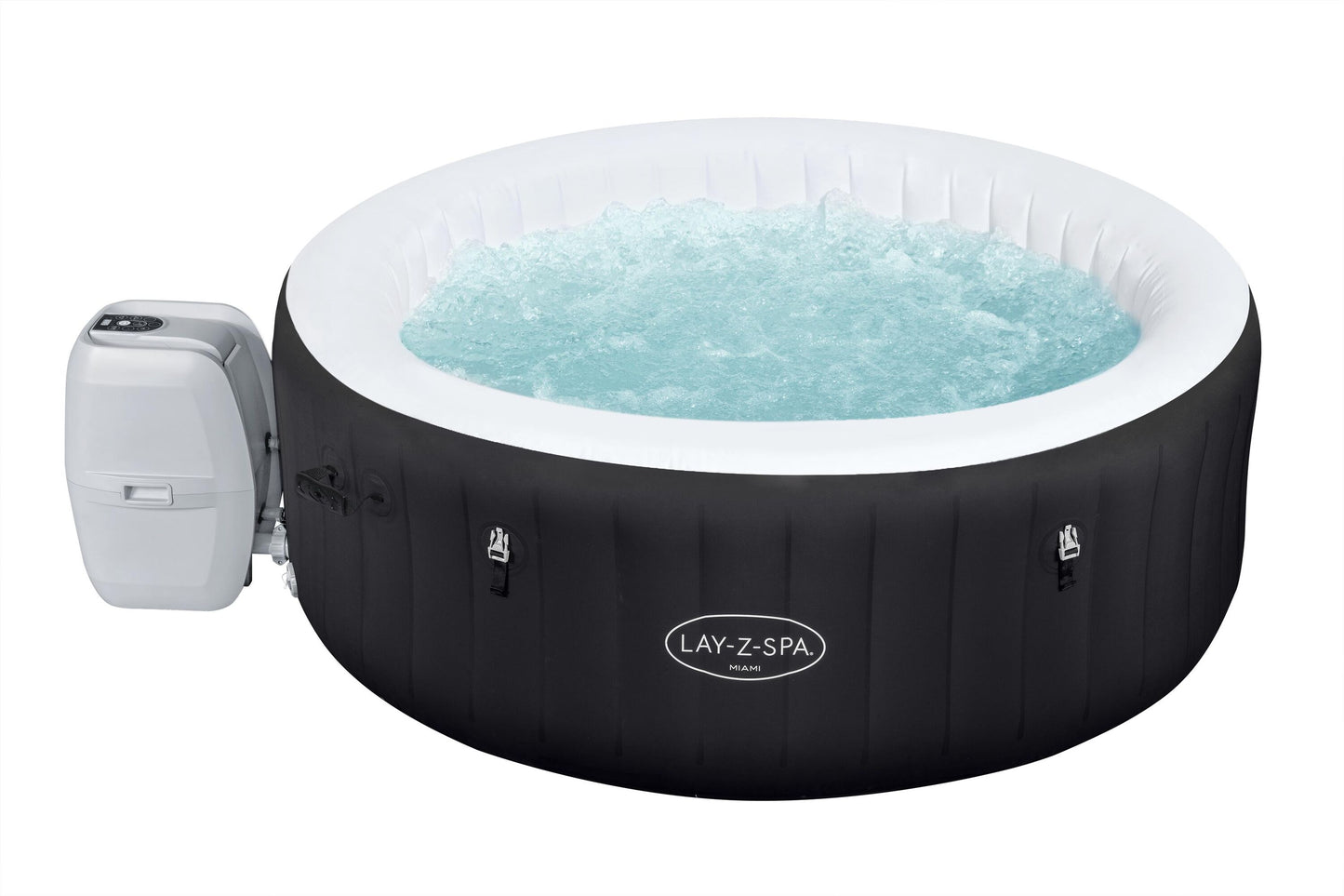 Bestway 1.80m x 66cm miami airjet (contents:one durable liner, one heater(220-240v), one filter, chemconnect, one inflatable cover, airjet system)