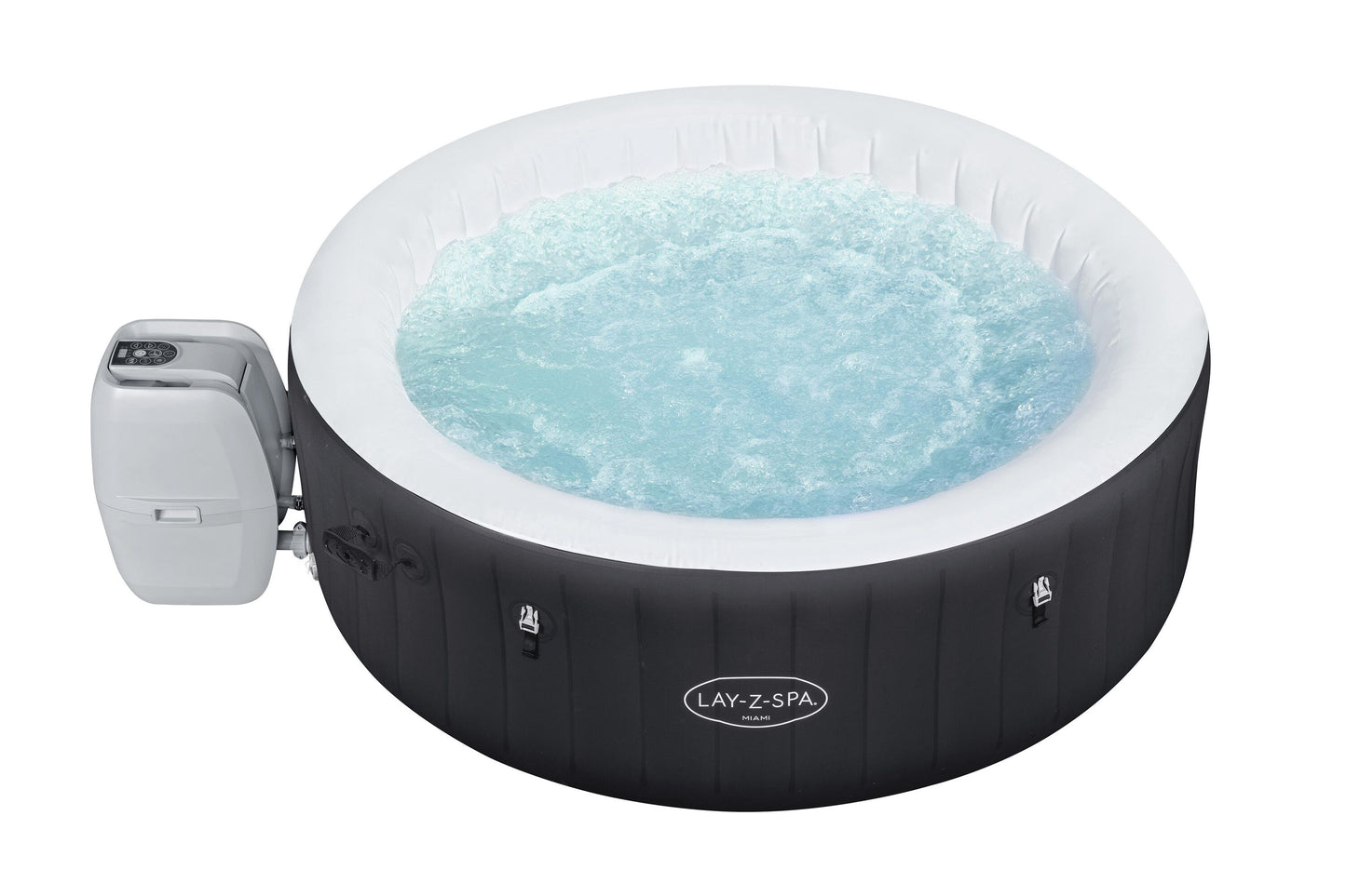Bestway 1.80m x 66cm miami airjet (contents:one durable liner, one heater(220-240v), one filter, chemconnect, one inflatable cover, airjet system)