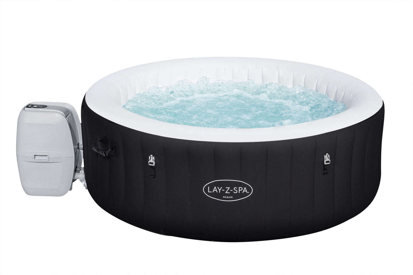 Bestway 1.80m x 66cm miami airjet (contents:one durable liner, one heater(220-240v), one filter, chemconnect, one inflatable cover, airjet system)