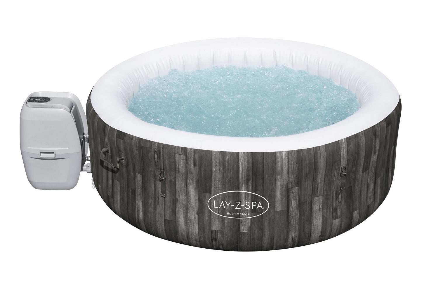 Bestway 1.80m x 66cm bahamas airjet (contents:one durable liner, one heater(220-240v), one filter, chemconnect, one inflatable cover, airjet system)