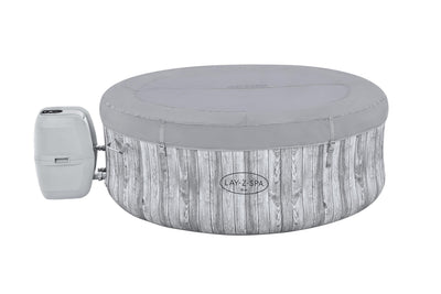 Bestway 1.80m x 66cm fiji airjet 4 white wood (one durable liner, one heater(220-240v), one filter, chemconnect, one inflatable cover, airjet system)