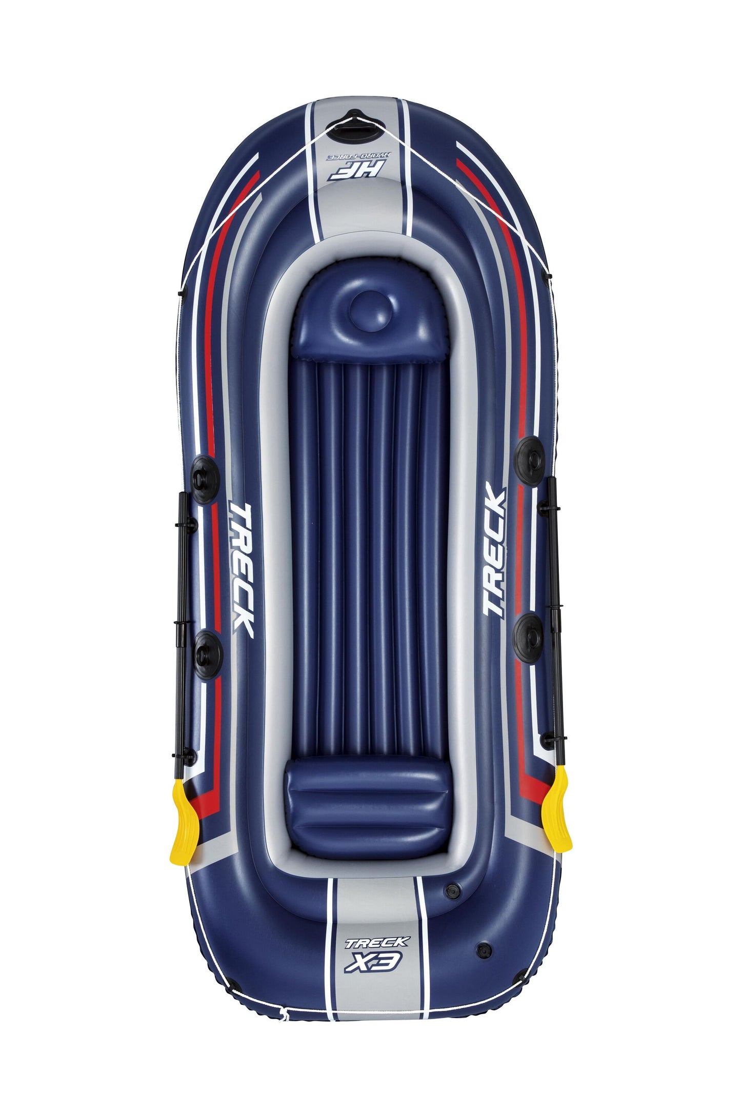 Bestway 3.07m x 1.26m treck x3 set (contents:1 boat,1 pair of oars,1 foot pump,repair patch)