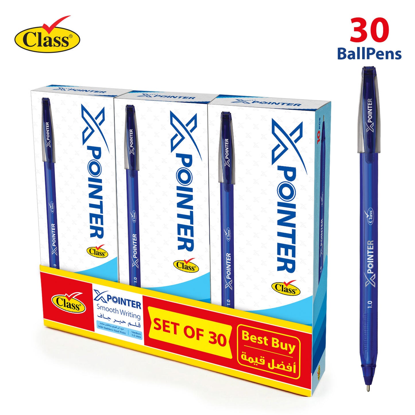 Class Blue Pen - 30 Pcs