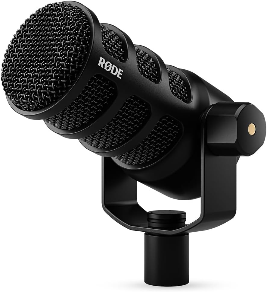 RODE PodMic يو اس بي متعدد الاستخدامات ديناميكي البث ميكروفون - أسود