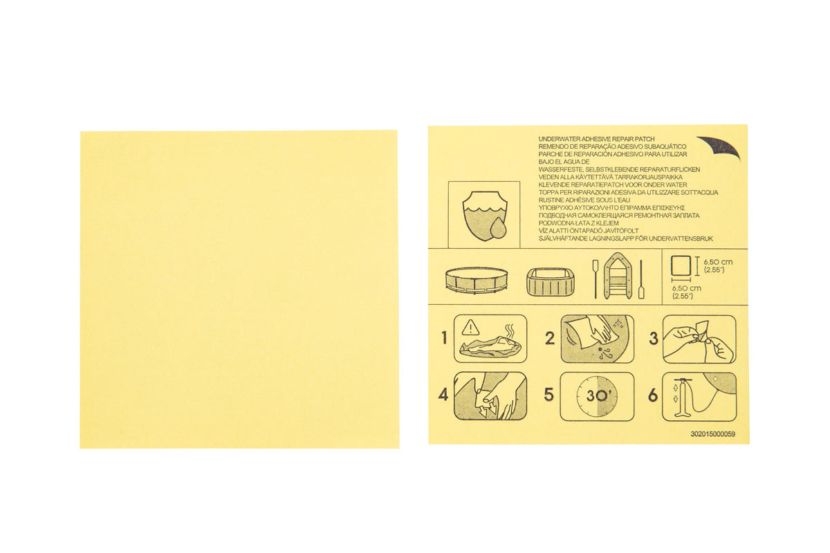 Bestway 6.5Cm X 6.5Cm Underwater Adhesive Repair Patch (Contents:Ten Pcs Of Repair Patch)