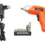 Black+Decker 3.6V Lithium Screwdriver + 10 Bit Set - (KC3610-B5)