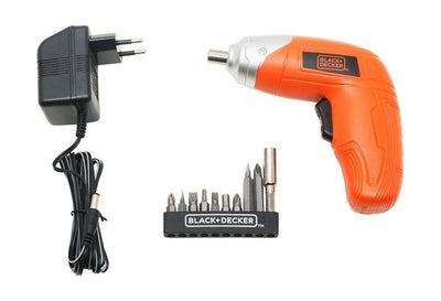 Black+Decker 3.6V Lithium Screwdriver + 10 Bit Set - (KC3610-B5)