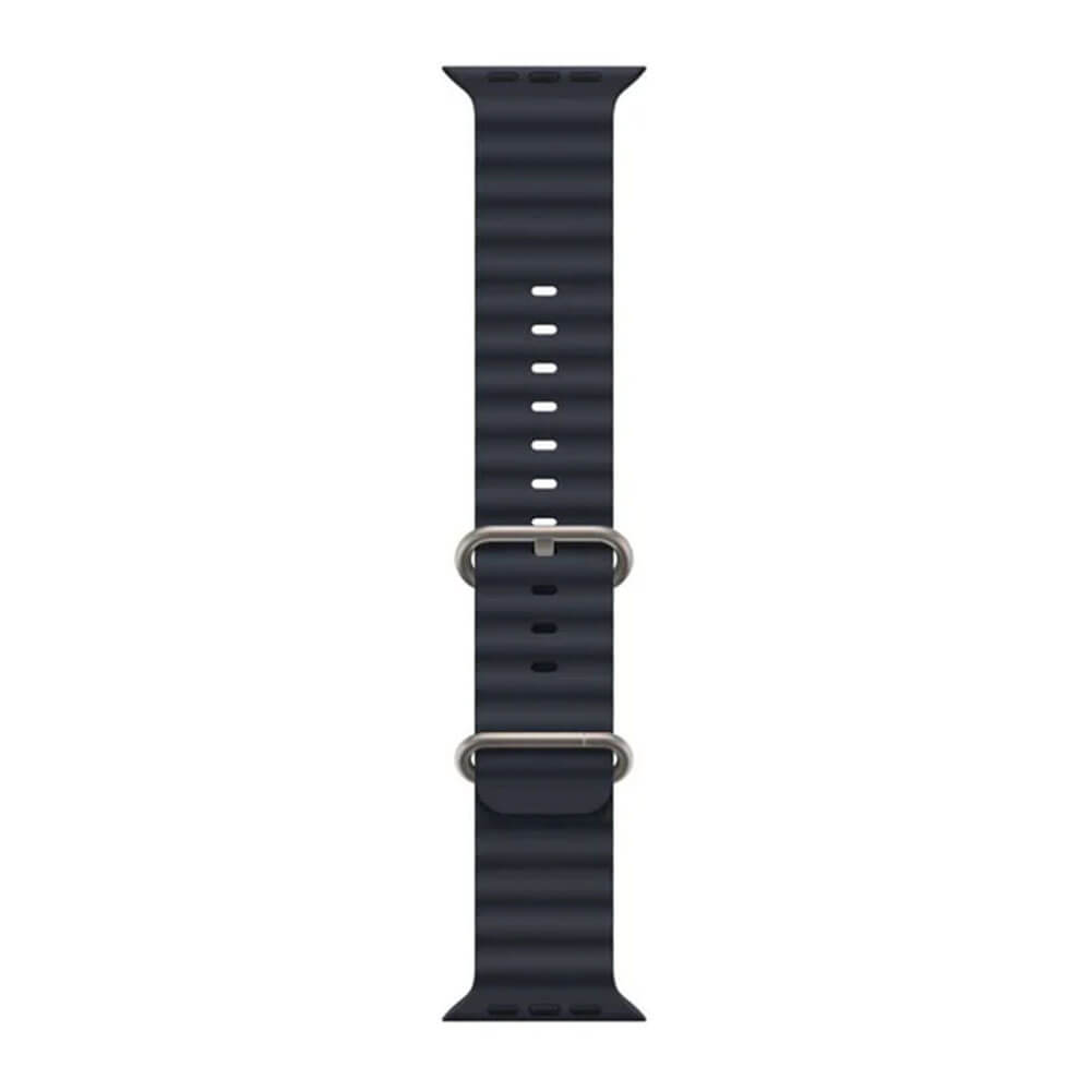 Smartix Premium Ocean Silicone Band For Apple Watch 49/45/44/42 mm - Midnight Blue