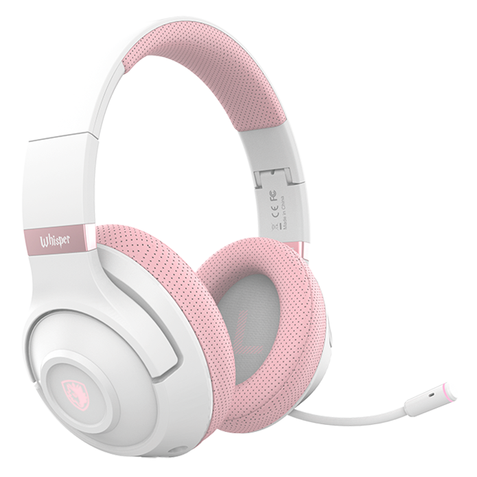 SADES WHISPER WIRELESS-BL HEADSET(SA-205) - PINK