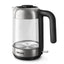Philips Glass Electric Kettle, 1.7L, 2200W, HD9339/81 - Silver/Black