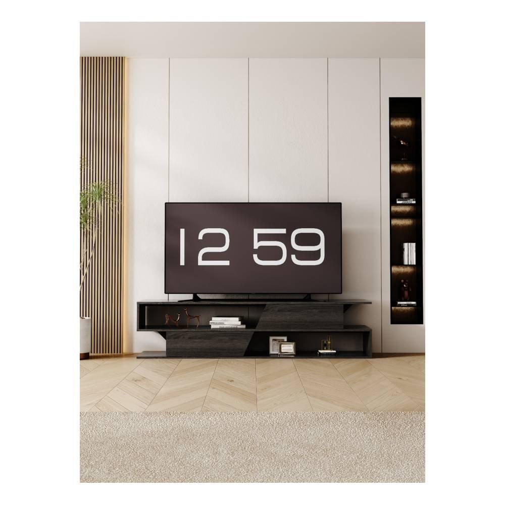 Wansa TV Stand, Up To 85-Inch, 20 Kg Loading Capacity, KS-0164 - Black
