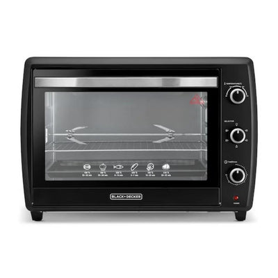 Black+Decker Toaster Oven with Double Glass and Rotisserie - 70L / 2200W / Black