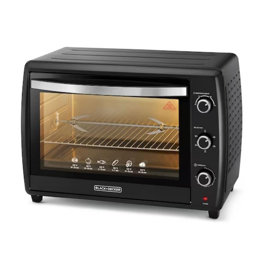 Black+Decker Toaster Oven with Double Glass and Rotisserie - 70L / 2200W / Black