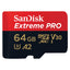 SanDisk Extreme PRO microSDXC UHS-I CARD with Adapter - 64GB / Up to 200 MB/s