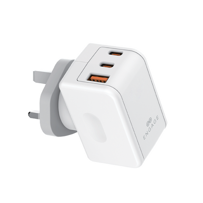 Engage 65W Dual C+Usb-A Power Adapter W/180 Degree Rotating Plug 8954526522392