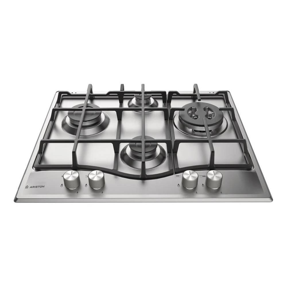 Ariston 4 Burners Built-in Gas Hob, 60cm, PCN 641 T/IX/A - Silver