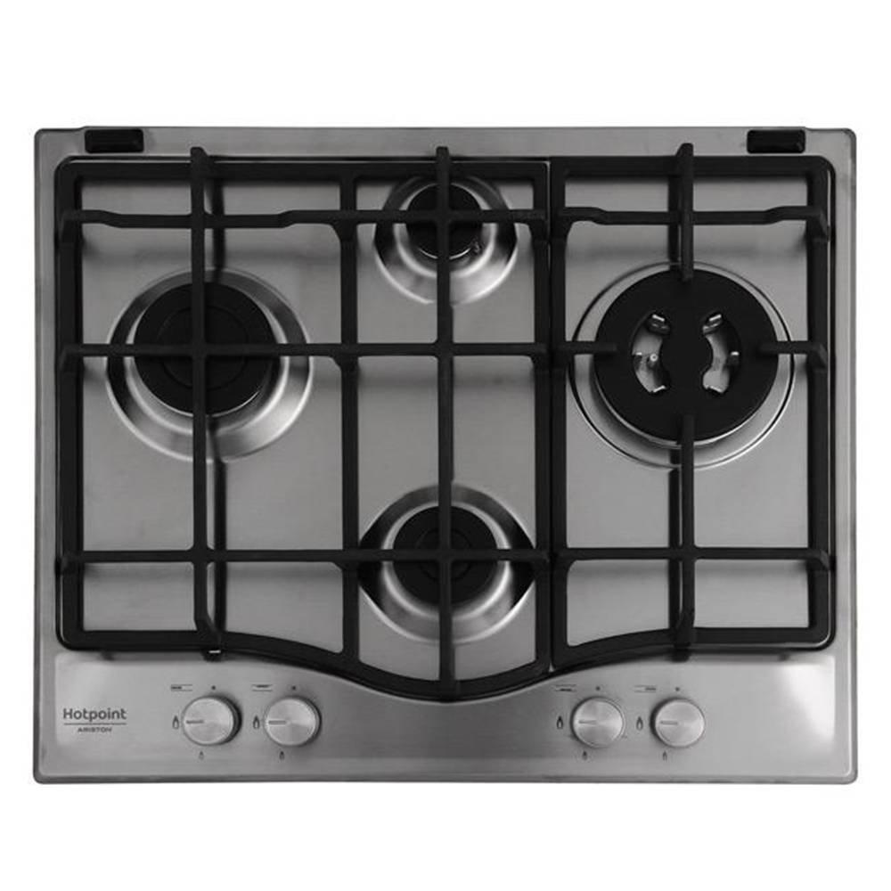 Ariston 4 Burners Built-in Gas Hob, 60cm, PCN 641 T/IX/A - Silver