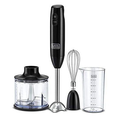 Black+Decker Hand Blender with Chopper - 600W / 600ml / Black