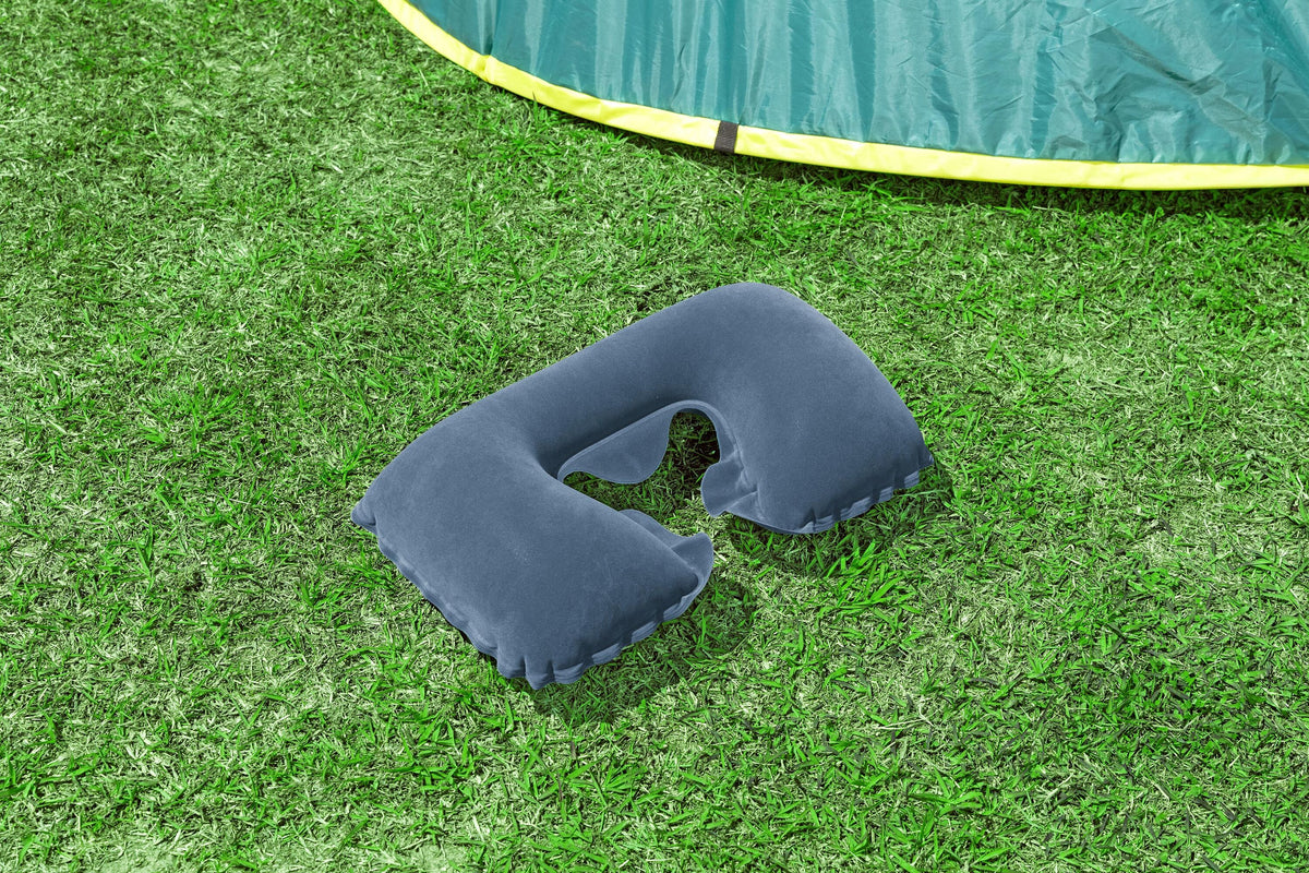 Bestway 37Cm X 24Cm X 10Cm Flocked Air Neck Rest (Contents:Pillow, 2 Assorted Colors)