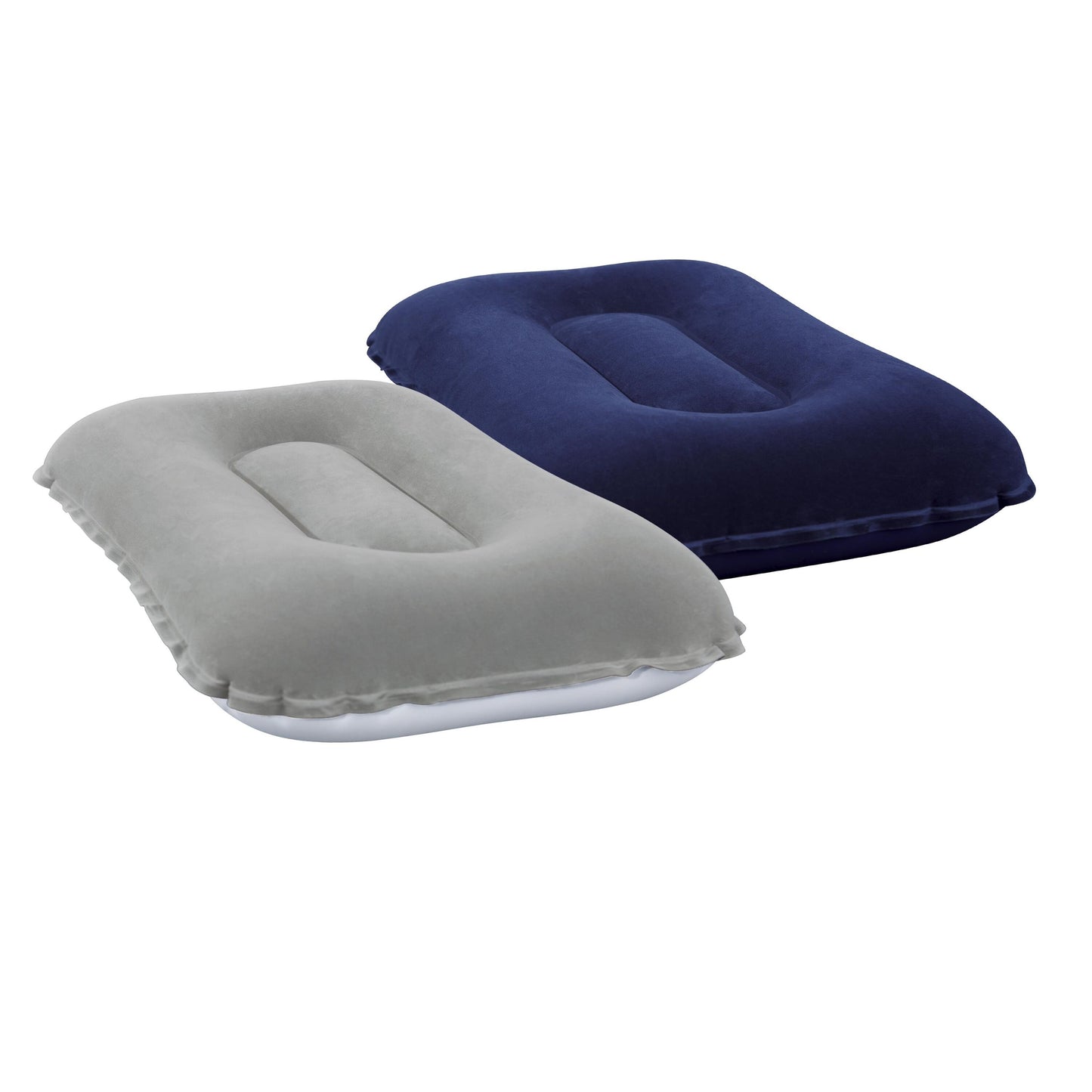 Bestway 42cm x 26cm x 10cm flocked air camp pillow (contents:pillow, repair patch, 2 assorted colors)