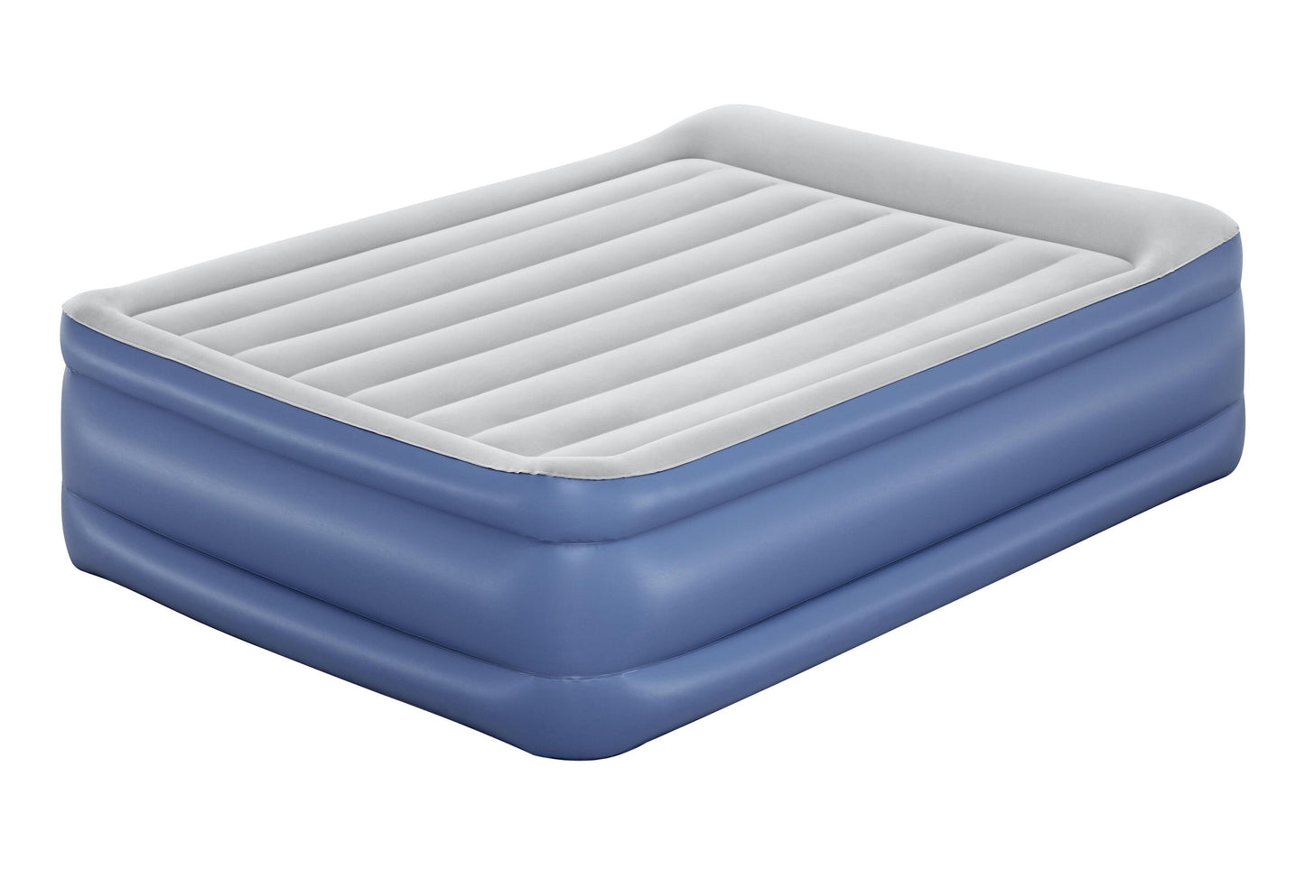 Bestway 2.03m x 1.52m x 56cm tritech air mattress queen built-in ac pump (contents:air mattress, storage bag, repair patch, with built-in pump(220v-240v))