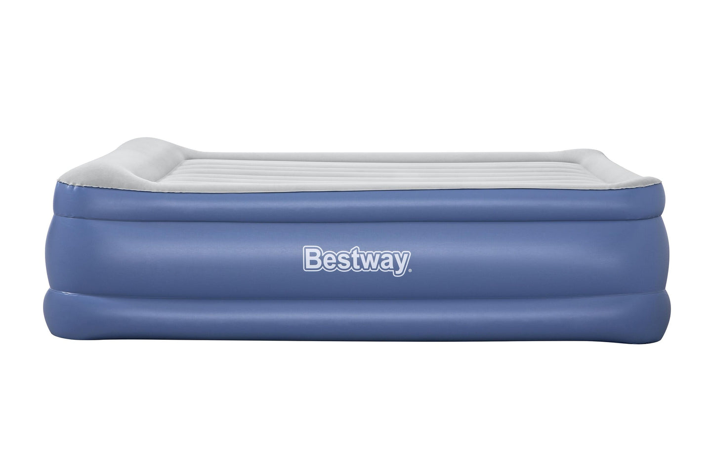 Bestway 2.03m x 1.52m x 56cm tritech air mattress queen built-in ac pump (contents:air mattress, storage bag, repair patch, with built-in pump(220v-240v))