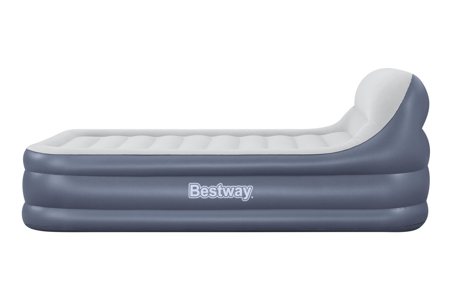 Bestway 2.26m x 1.52m x 84cm tritech sleekflow headboard air mattress queen built-in ac pump (contents:air mattress, storage bag, repair patch, with built-in pump(220v~240v))