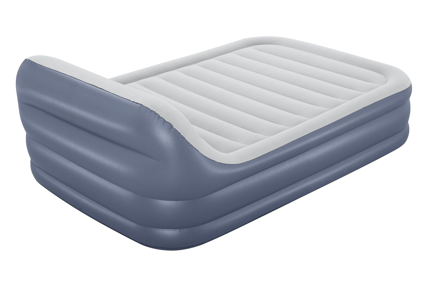 Bestway 2.26m x 1.52m x 84cm tritech sleekflow headboard air mattress queen built-in ac pump (contents:air mattress, storage bag, repair patch, with built-in pump(220v~240v))