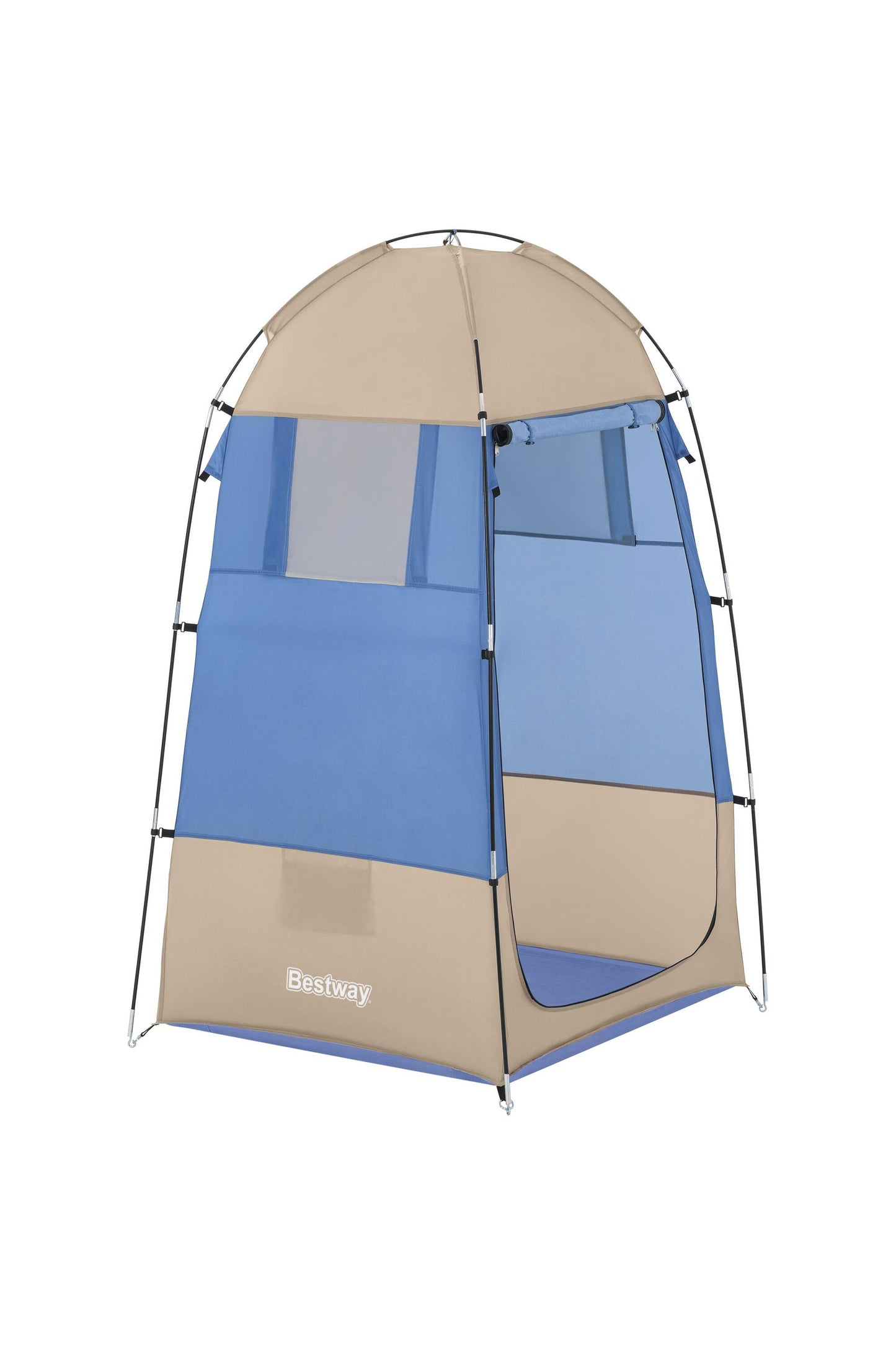 Bestway 1.10m x 1.10m x 1.90m station port (contents:tent, carry bag, eight pegs, one layer)