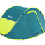 Bestway 2.10m x 2.40m x 1.00m coolmount 4 tent (contents:tent, carry bag, eight pegs, one layer, 2000mmh20)
