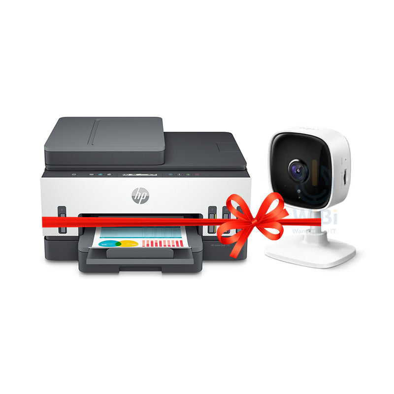 HP Smart Tank 750 AIO - 15ppm / 4800dpi / A4 / USB / LAN / Wi-Fi / Bluetooth / Color Inkjet - Printer
