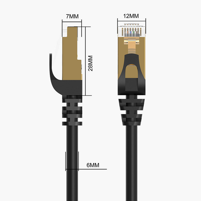 أوريكو CAT7 CAT7 10000 ميجابت في الثانية إيثرنت كابل (PUG-C7) - 20 متر / أسود