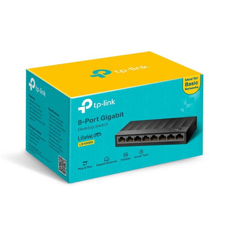 TP-Link LS1008G 8-Port Gigabit Desktop Switch