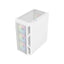 GAMEON TridentIV 4 Mid Tower Gaming Case ARGB fans+control+remote set+ 750W PSU (pre-install） - White
