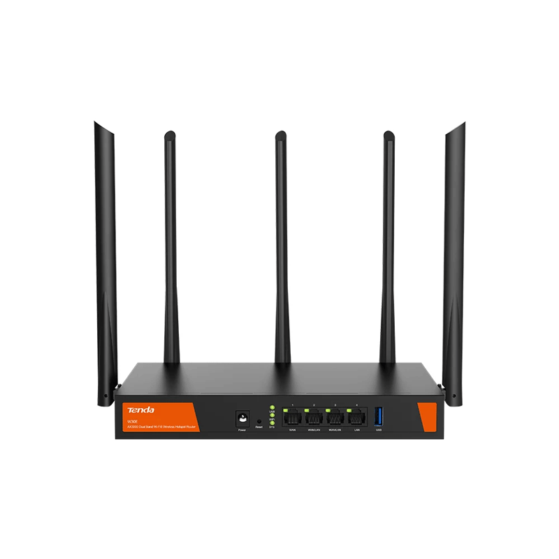 Tenda (W30E) AX3000 Dual Band WiFi-6 Wireless Hotspot Router - 5GHz (2402Mbps) / WAN / LAN