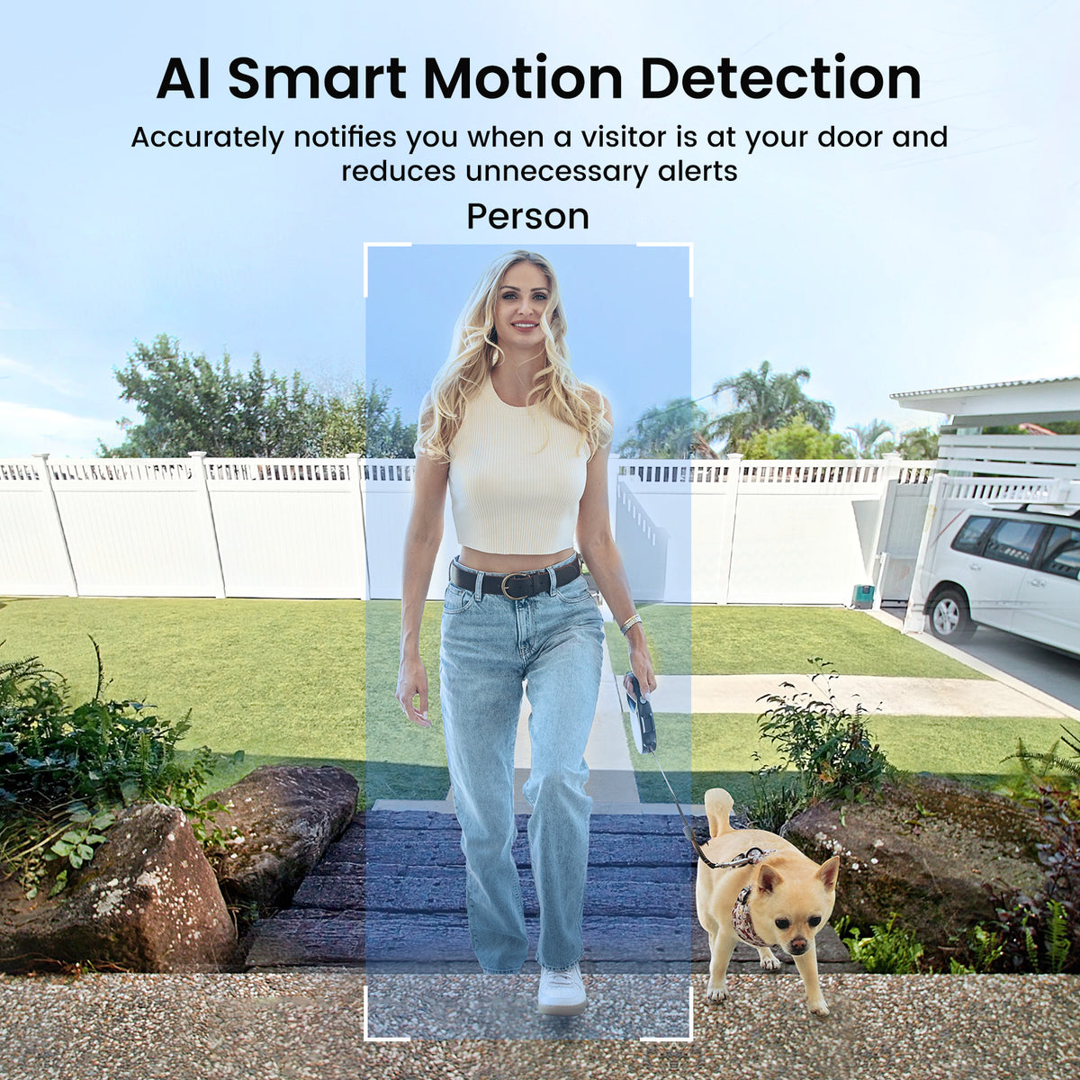 AOSU Video Doorbell SE - 2K 3MP / AI Detection / Night Vision