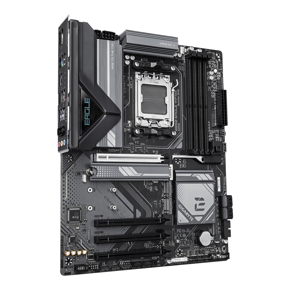 GIGABYTE B850 EAGLE Motherboard - DDR5 / Wi-Fi6E / HDMI / DisplayPort / USB - Black