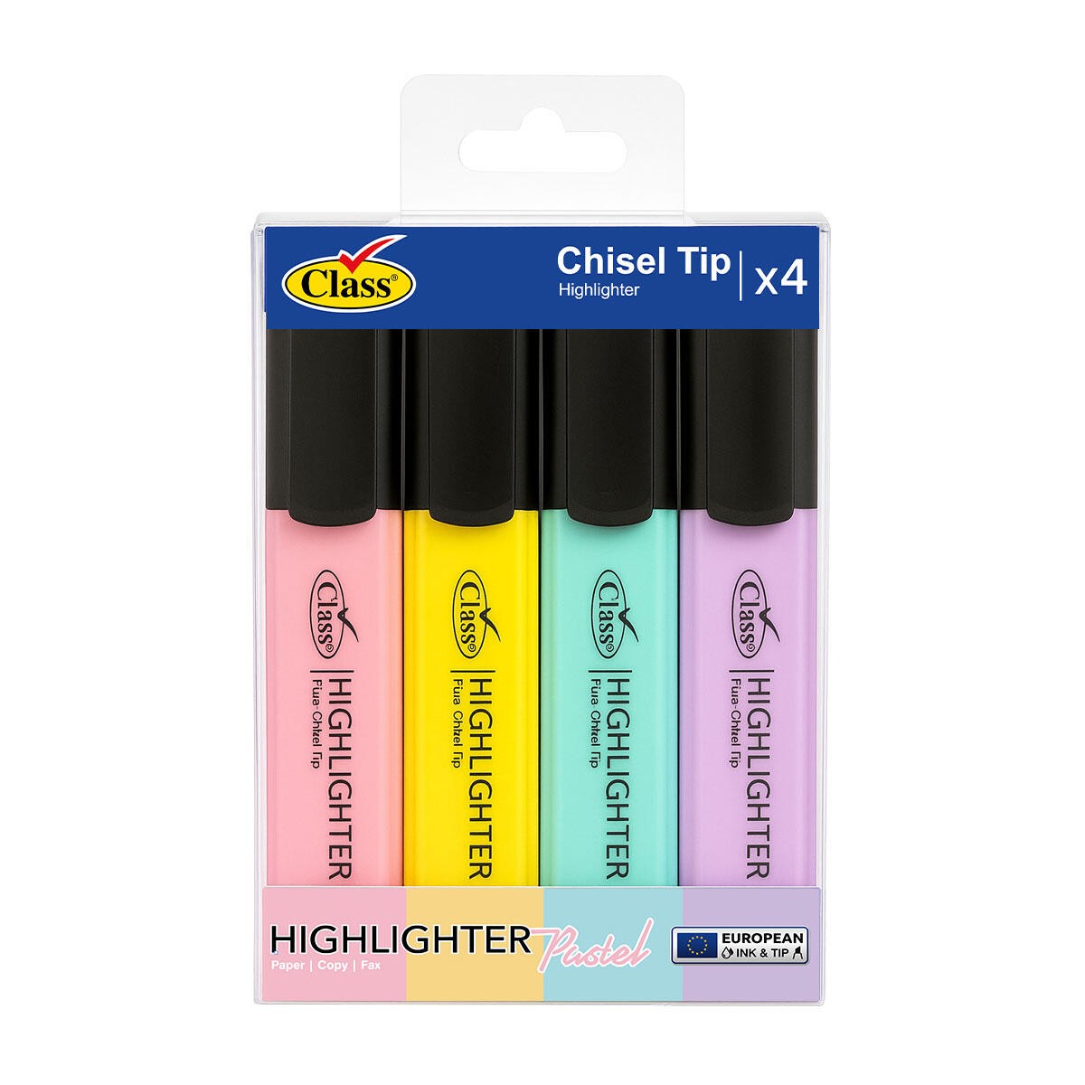 Class Highligter 4 Pieces Colors - Assorted