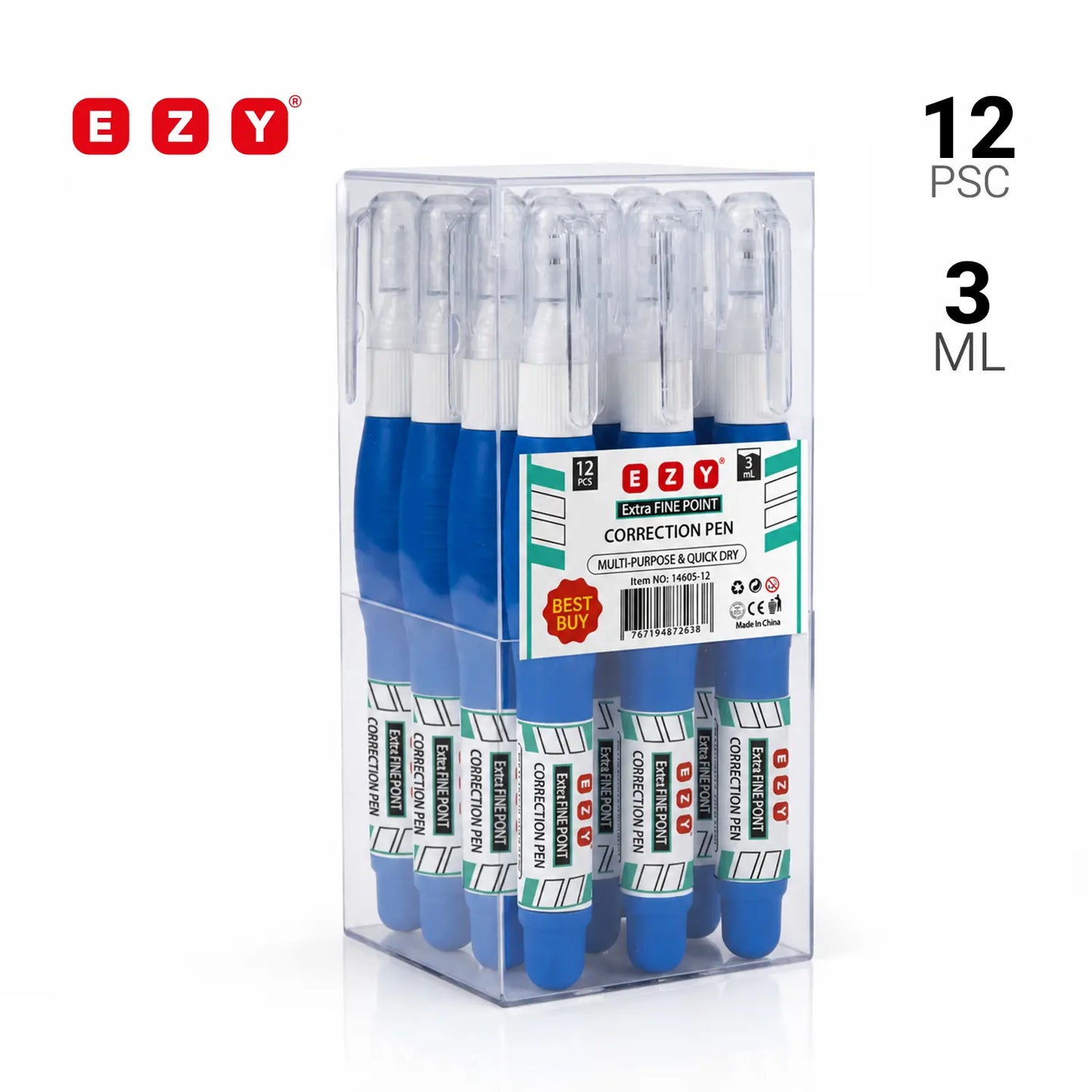 Ezy Correction Pen - 3ml / 12 Pieces